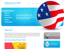 Tablet Screenshot of americanglitter.com